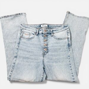 Nine West High-Rise Light Blue Button-Fly Jeans Womens size 8